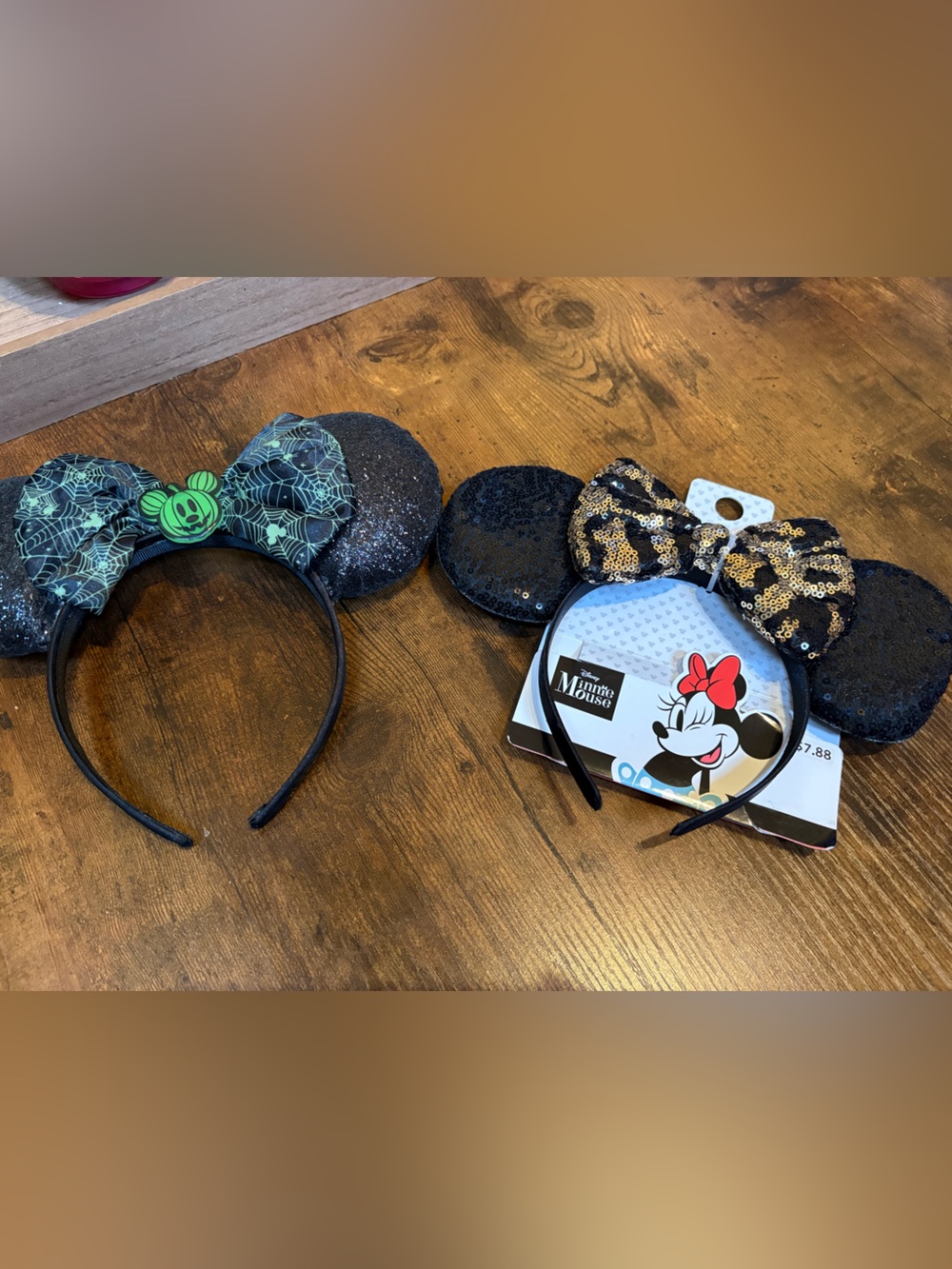 Disney Minnie Jack-O-Lantern Ears & Leopard Ears